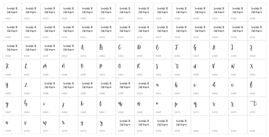 Morable Character Map