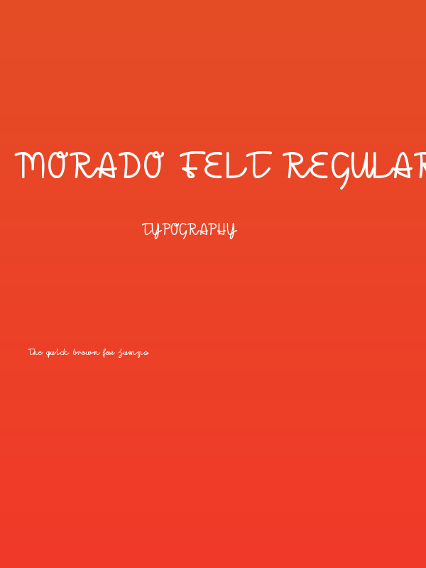 Morado Felt Regular Poster