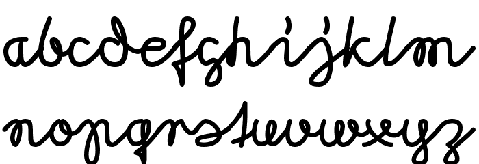 Morado Felt Regular Font LOWERCASE