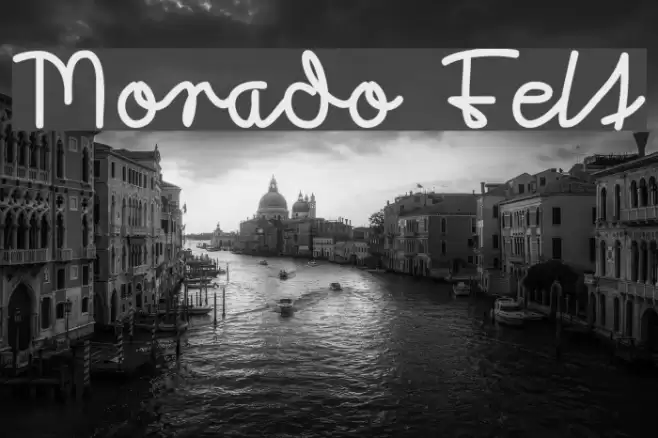 Morado Felt Font examples