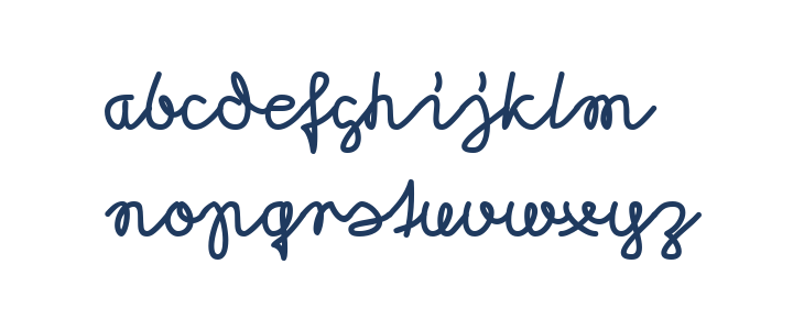 Morado Felt Lowercase