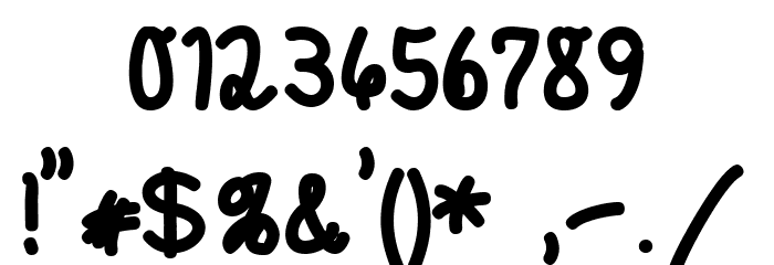 Morado Marker Font OTHER CHARS