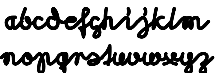 Morado Marker Font LOWERCASE