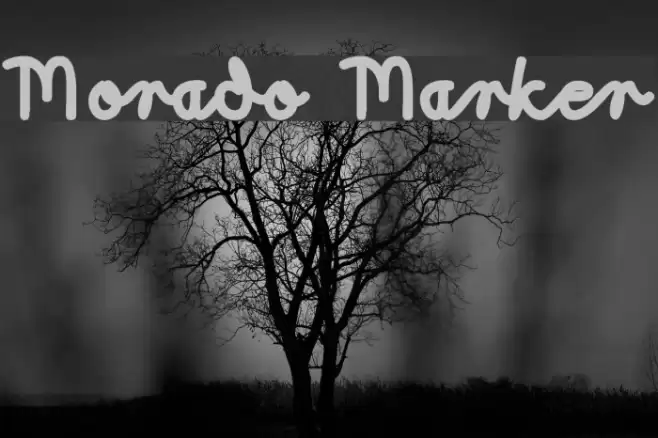 Morado Marker Font examples