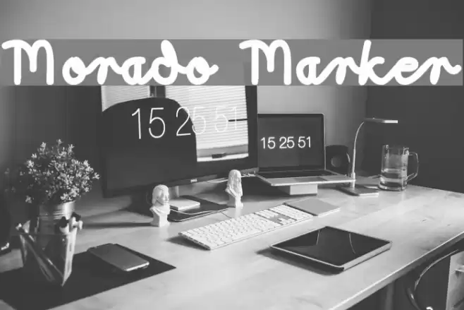 Morado Marker Font examples