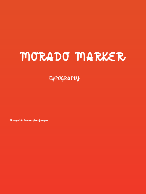 Morado Marker Poster