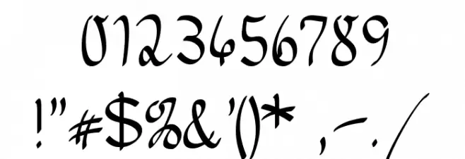 Morado Nib Font OTHER CHARS