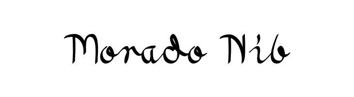 Morado Nib  font caratteri gratis