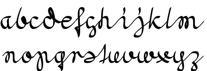 Morado Nib Font LOWERCASE
