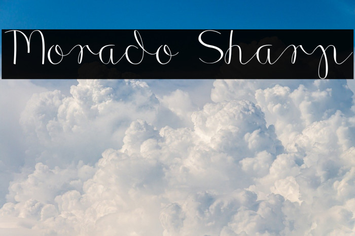 Morado Sharp Font examples