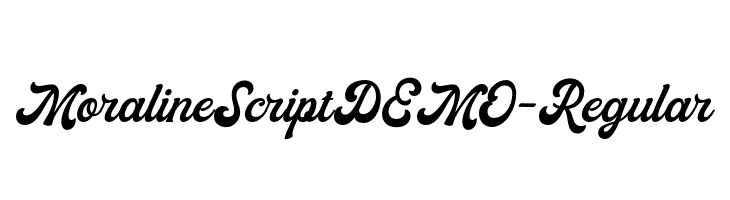 Moraline Script DEMO-Regular  Frei Schriftart Herunterladen