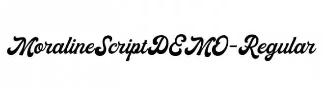 Moraline Script DEMO-Regular  les polices de caractères gratuit tlcharger