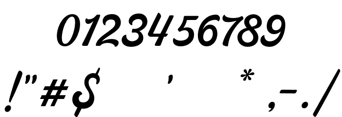 Moraline Script DEMO-Regular Font OTHER CHARS