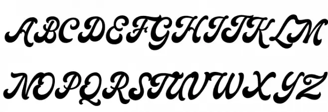 Moraline Script DEMO-Regular Caratteri MAIUSCOLE