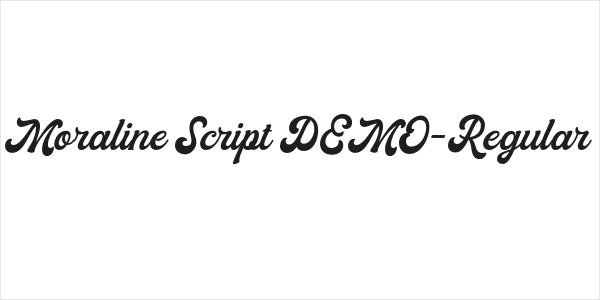 Moraline Script DEMO-Regular Logo