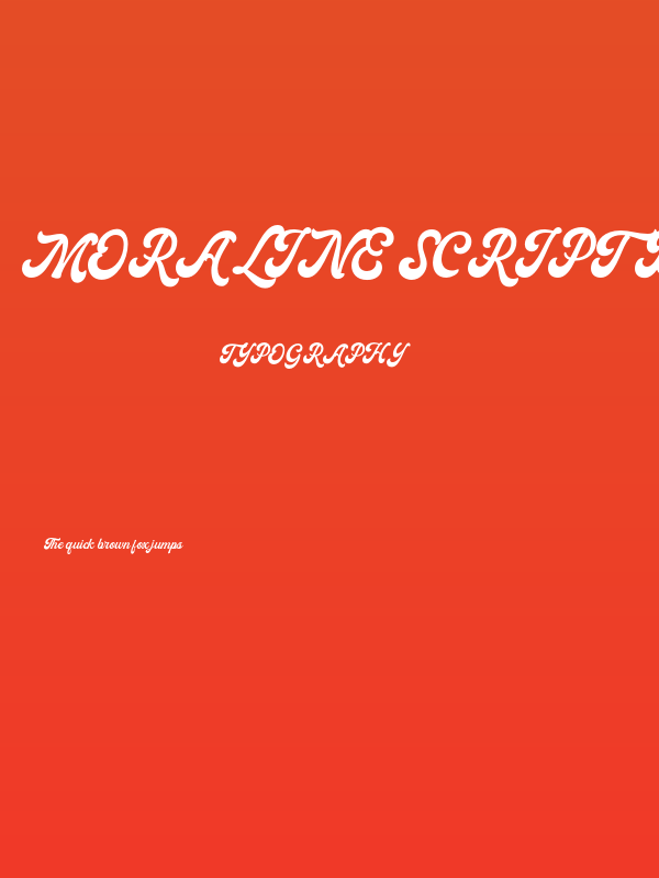 Moraline Script DEMO-Regular Poster