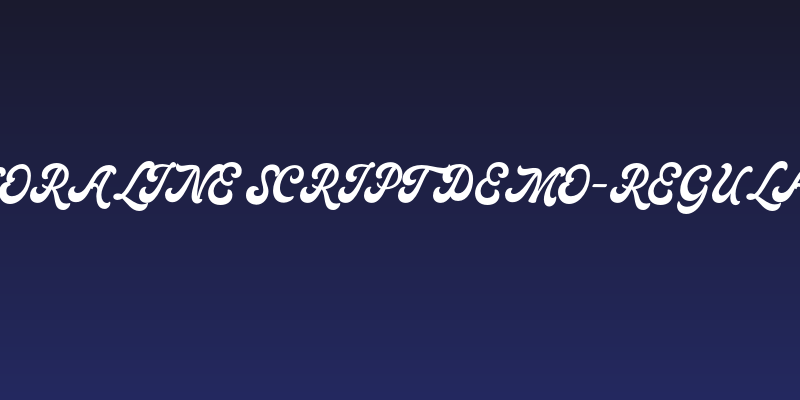 Moraline Script DEMO-Regular Social Header