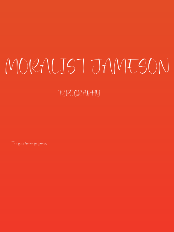 Moralist Jameson Poster