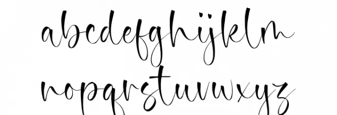 Moralist Jameson Schriftart Kleinbuchstaben