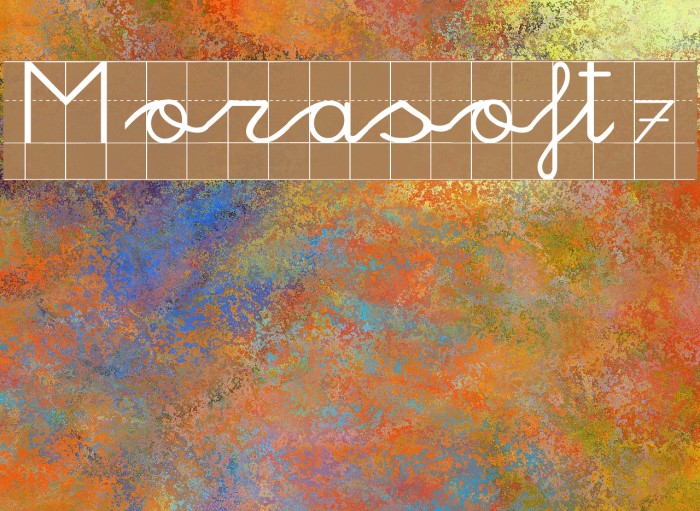Morasoft7 Font examples