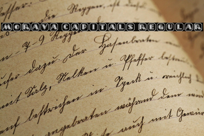 Morava Capitals Regular Example 2