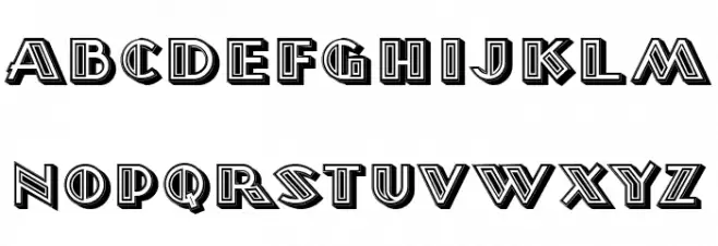 Morava Extravagant Regular 字体 大写