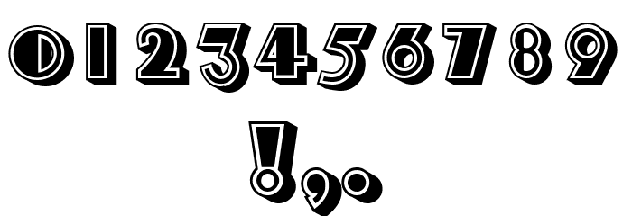 Morava Filled Regular Font OTHER CHARS