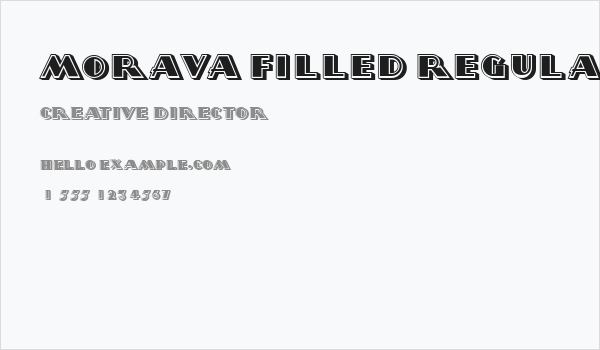 Morava Filled Regular Business Card