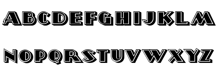 Morava Filled Regular Font LOWERCASE