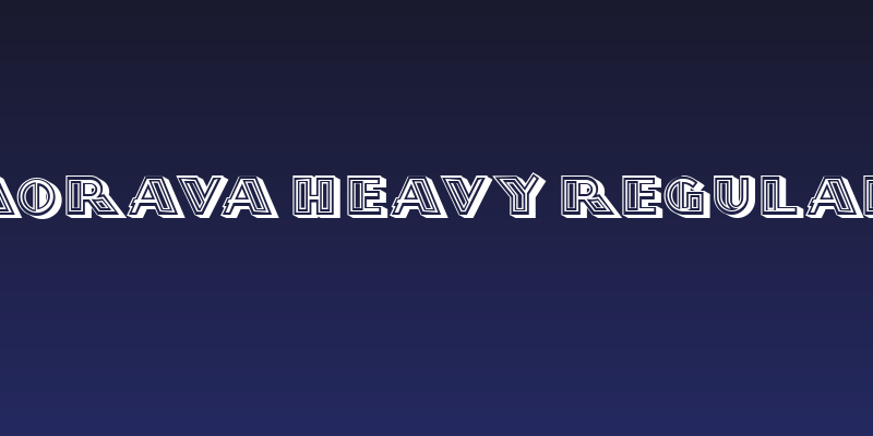 Morava Heavy Regular Social Header