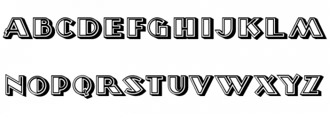 Morava Hollow Regular Polices MAJUSCULES
