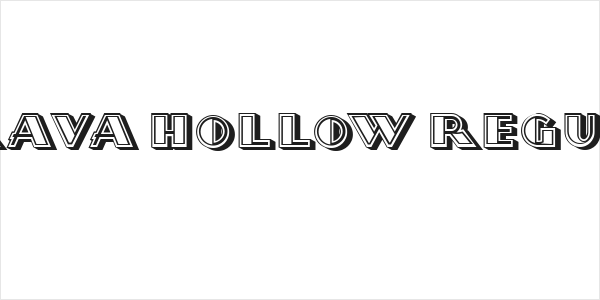 Morava Hollow Regular Logo