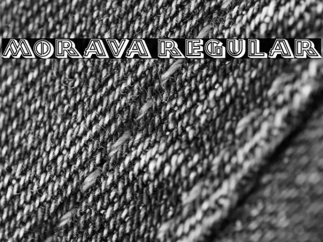 Morava Regular Font examples