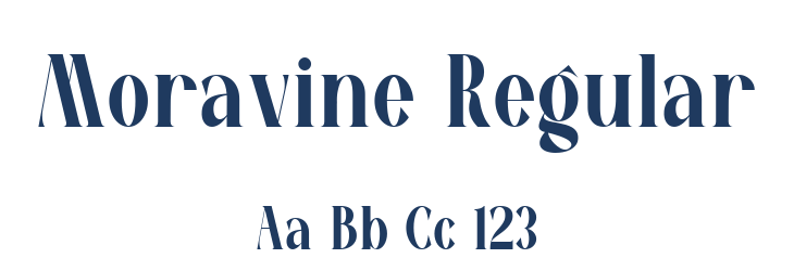 Moravine Regular Font Preview