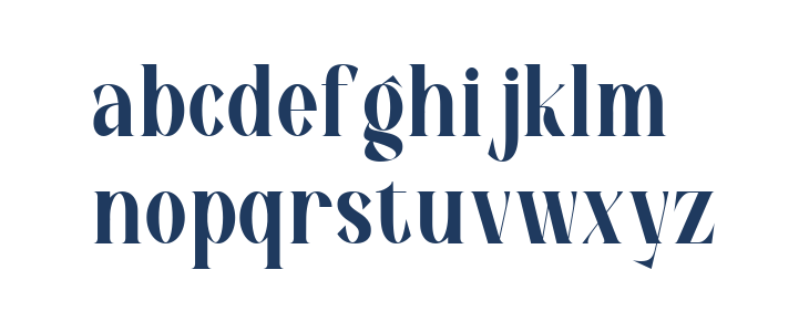 Moravine Regular Lowercase