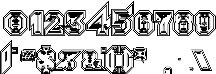 Morbid Fixation Font OTHER CHARS