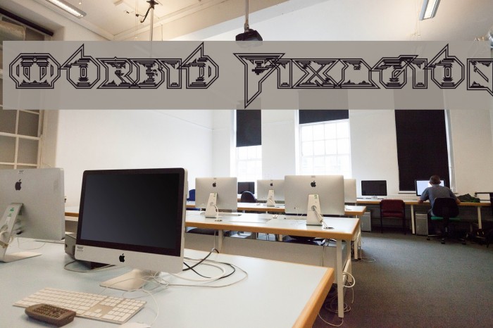 Morbid Fixation Font examples