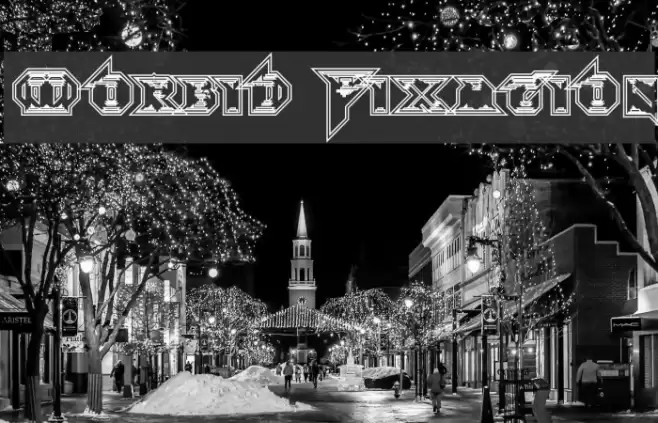 Morbid Fixation Font examples