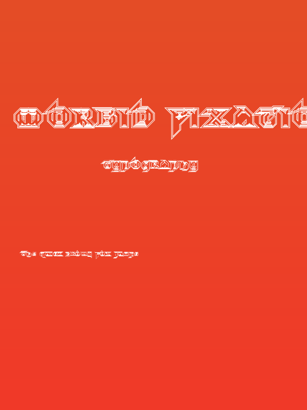 Morbid Fixation Poster