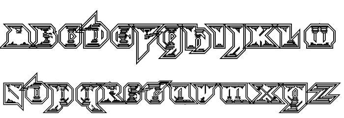 Morbid Fixation Font LOWERCASE