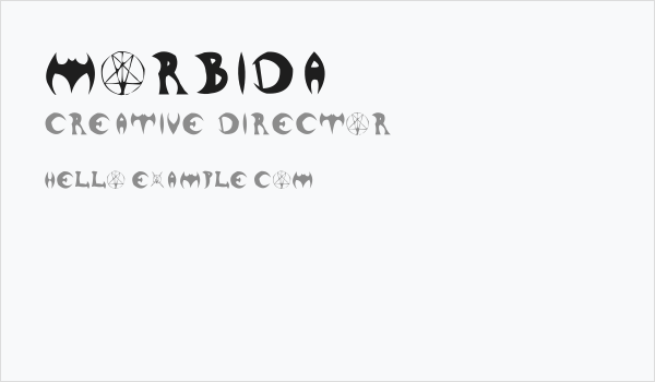 Morbida Business Card