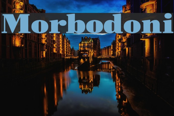 Morbodoni Font examples
