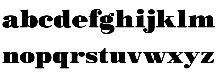 Morbodoni Font LOWERCASE
