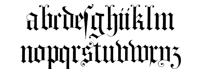 Morcrepito Font LOWERCASE