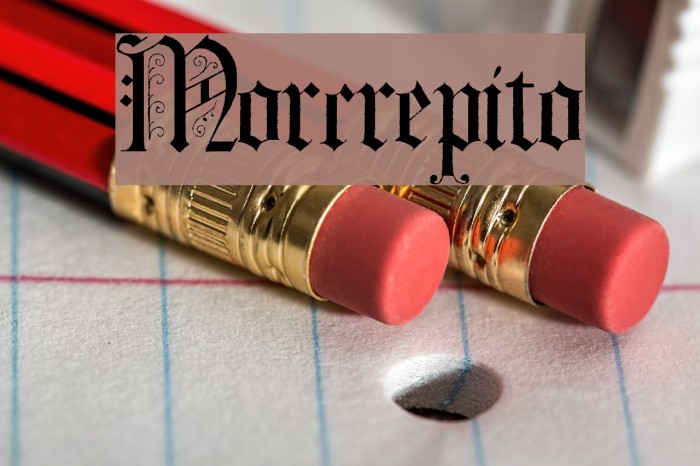 Morcrepito Font examples
