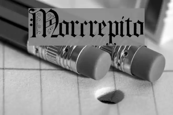 Morcrepito Шрифта examples