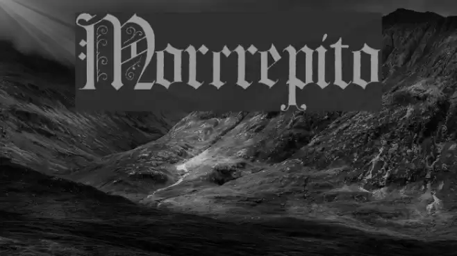 Morcrepito Шрифта examples