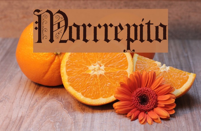 Morcrepito Font examples