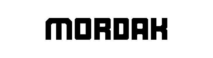 Mordak  フリーフォントのダウンロード
