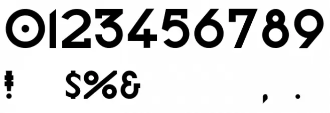 Morden-Regular Font OTHER CHARS